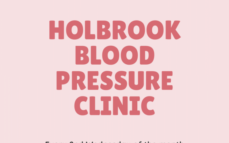 Holbrook Blood Pressure Clinic- Every 2nd Wednesday of the month