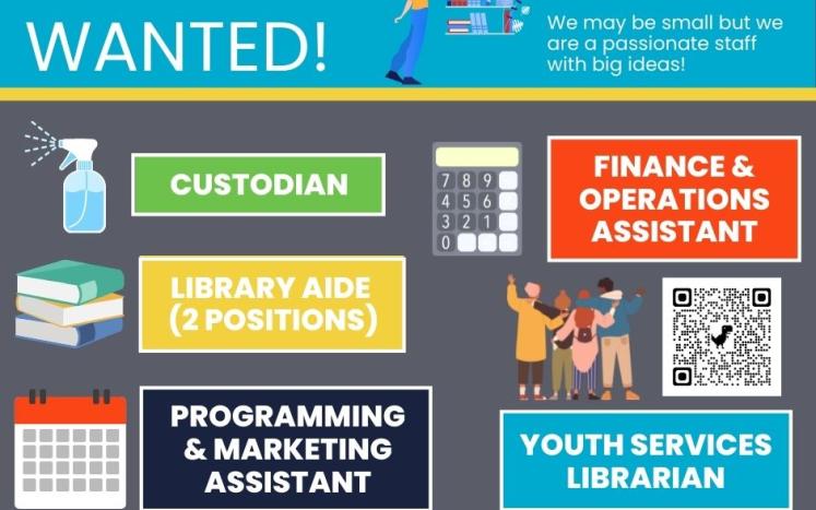 Holbrook Public Library is hiring for multiple positions